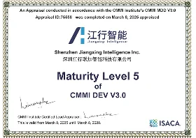 CMMI5 国际最高等级认证证书